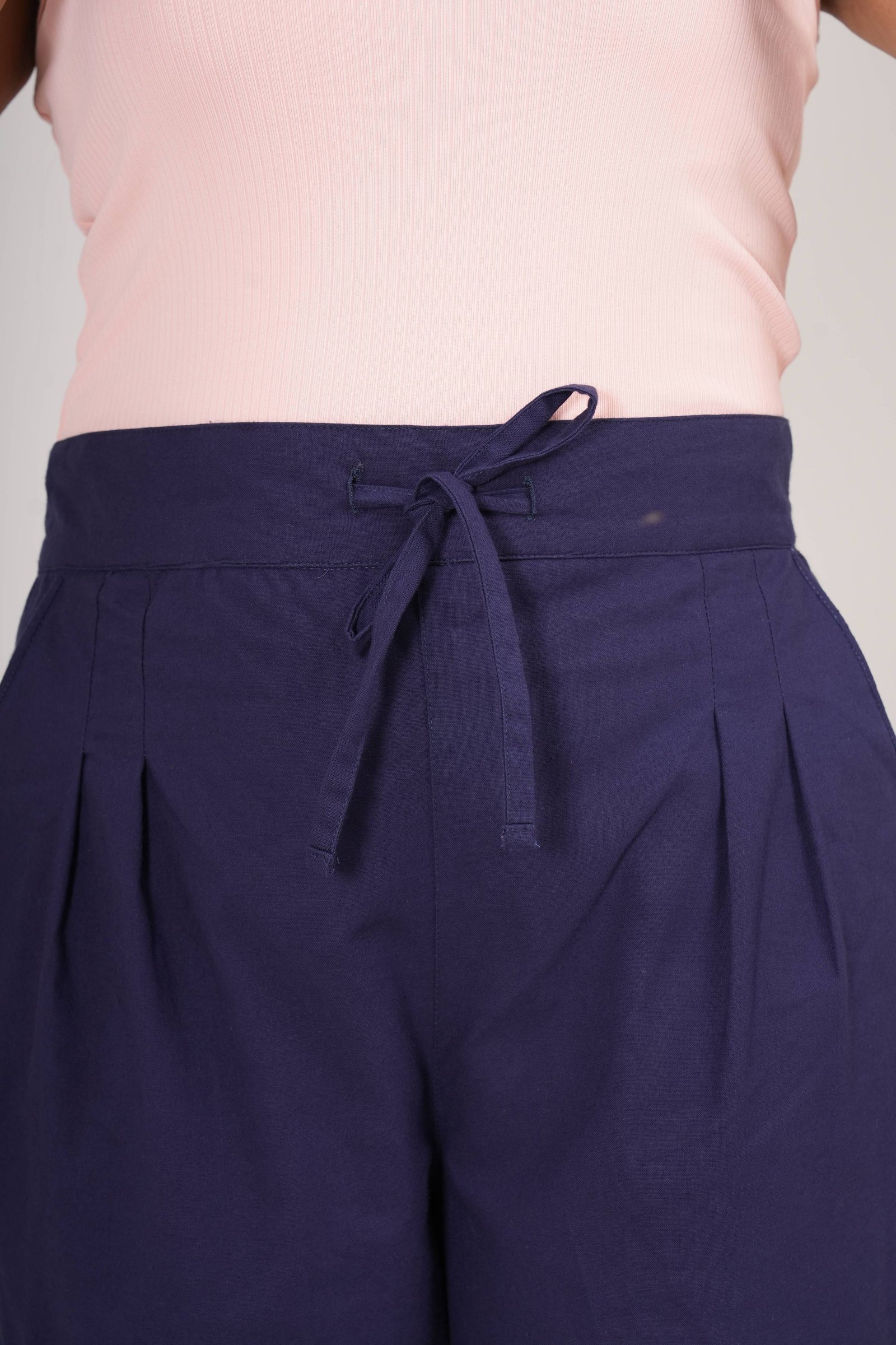 Sidaraa Cotton Pant (Navy Blue)