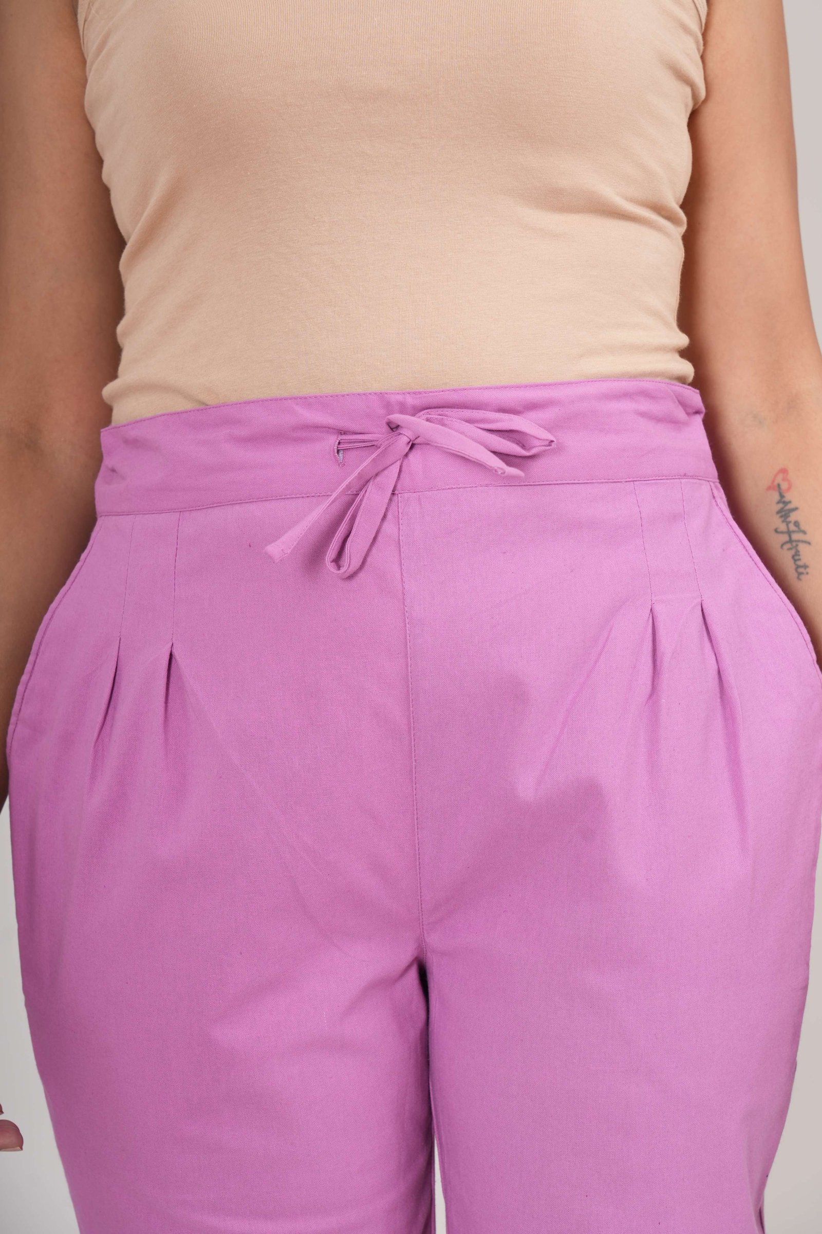 Sidaraa Cotton Pant (Pink)