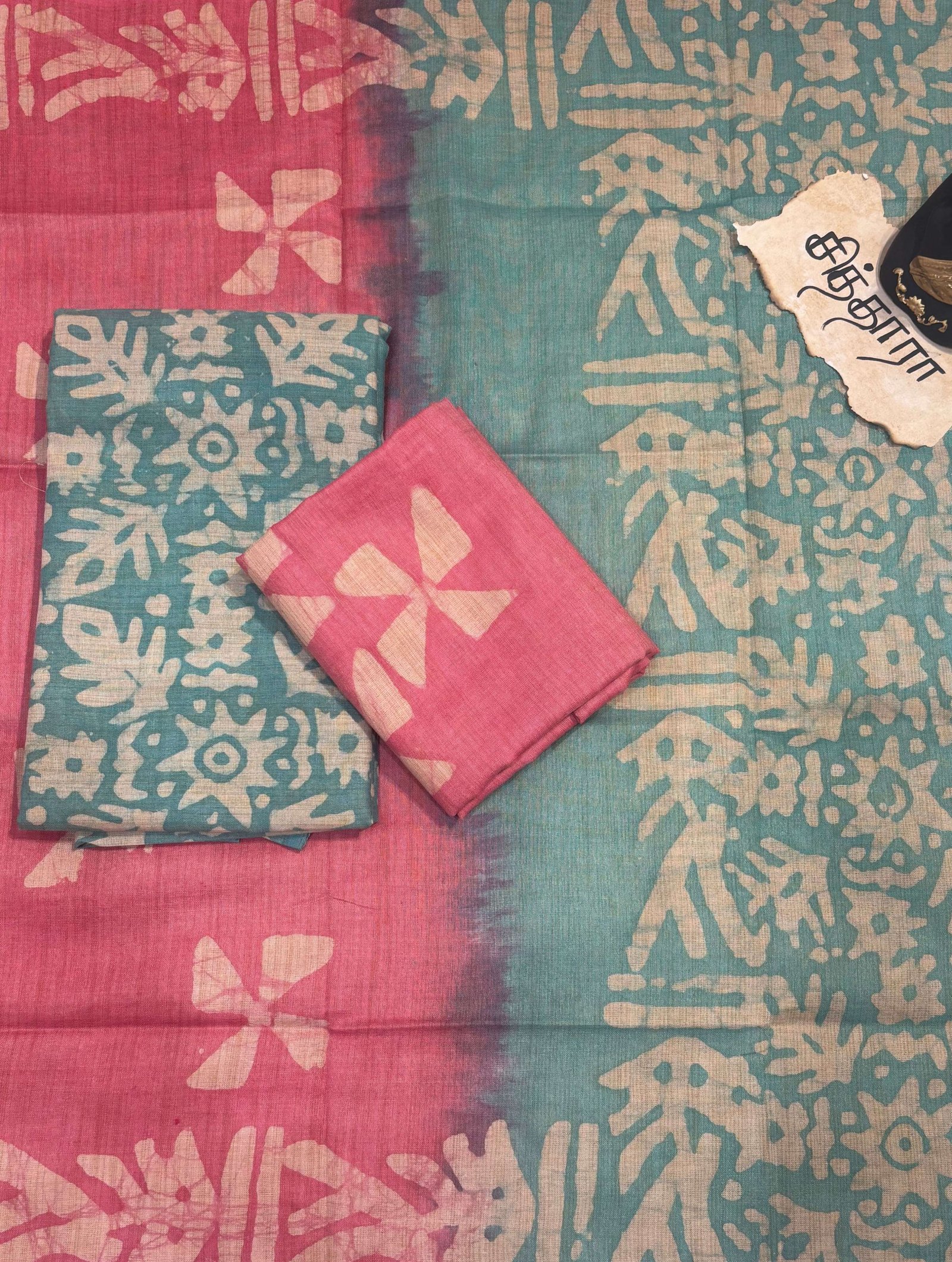 Silk Batik Salwar Sets (Unstitched)