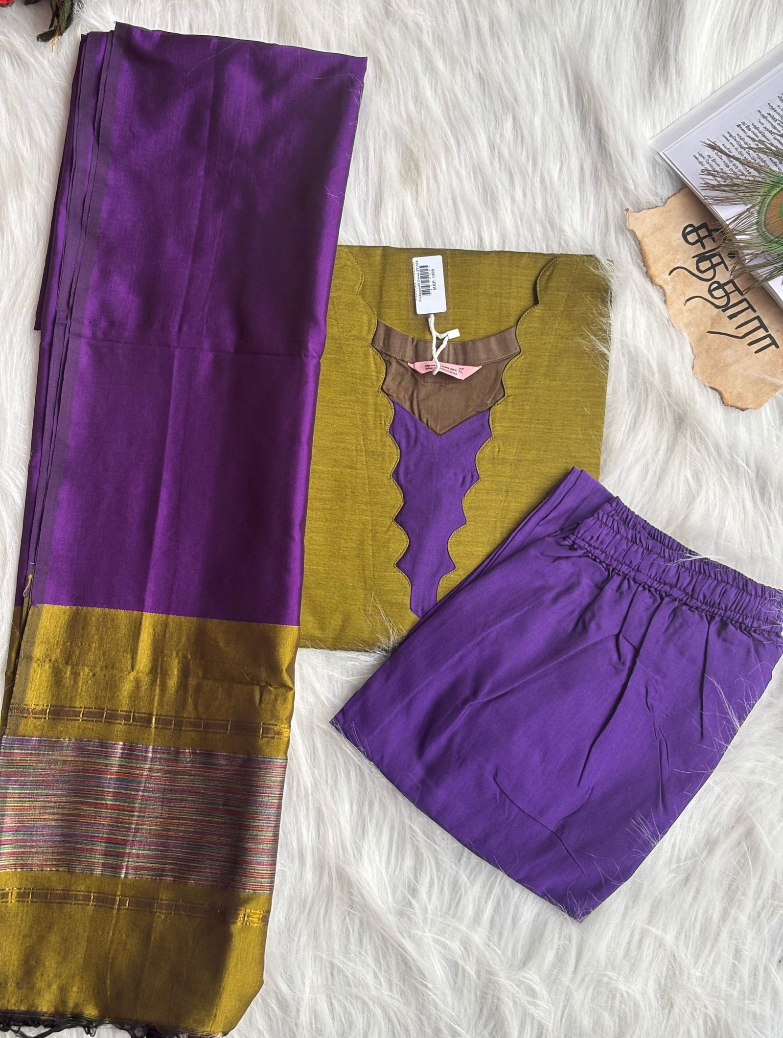 Pochampally Green (Salwar set)
