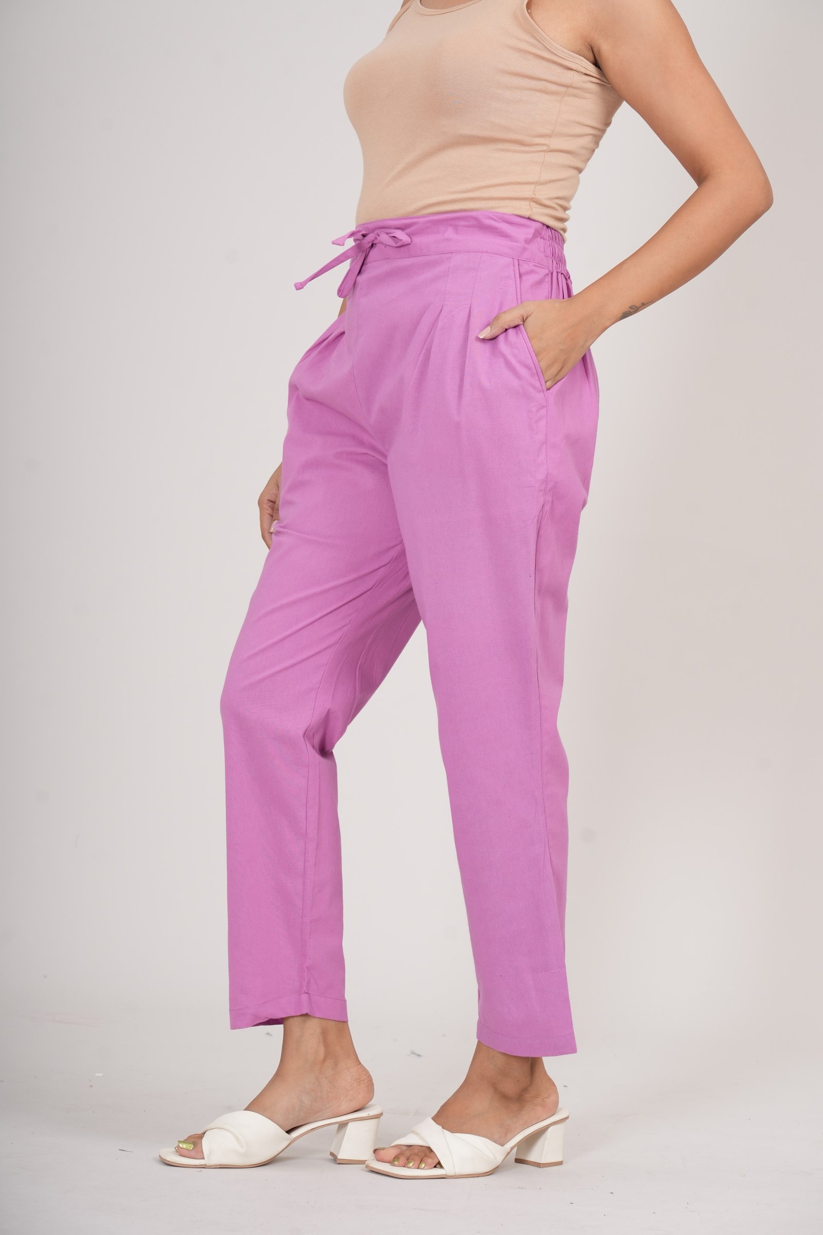 Sidaraa Cotton Pant (Pink)