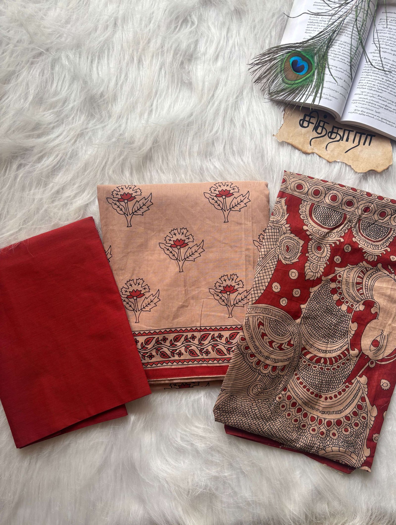 Sengaaviyam Salwar Sets (Unstitched)