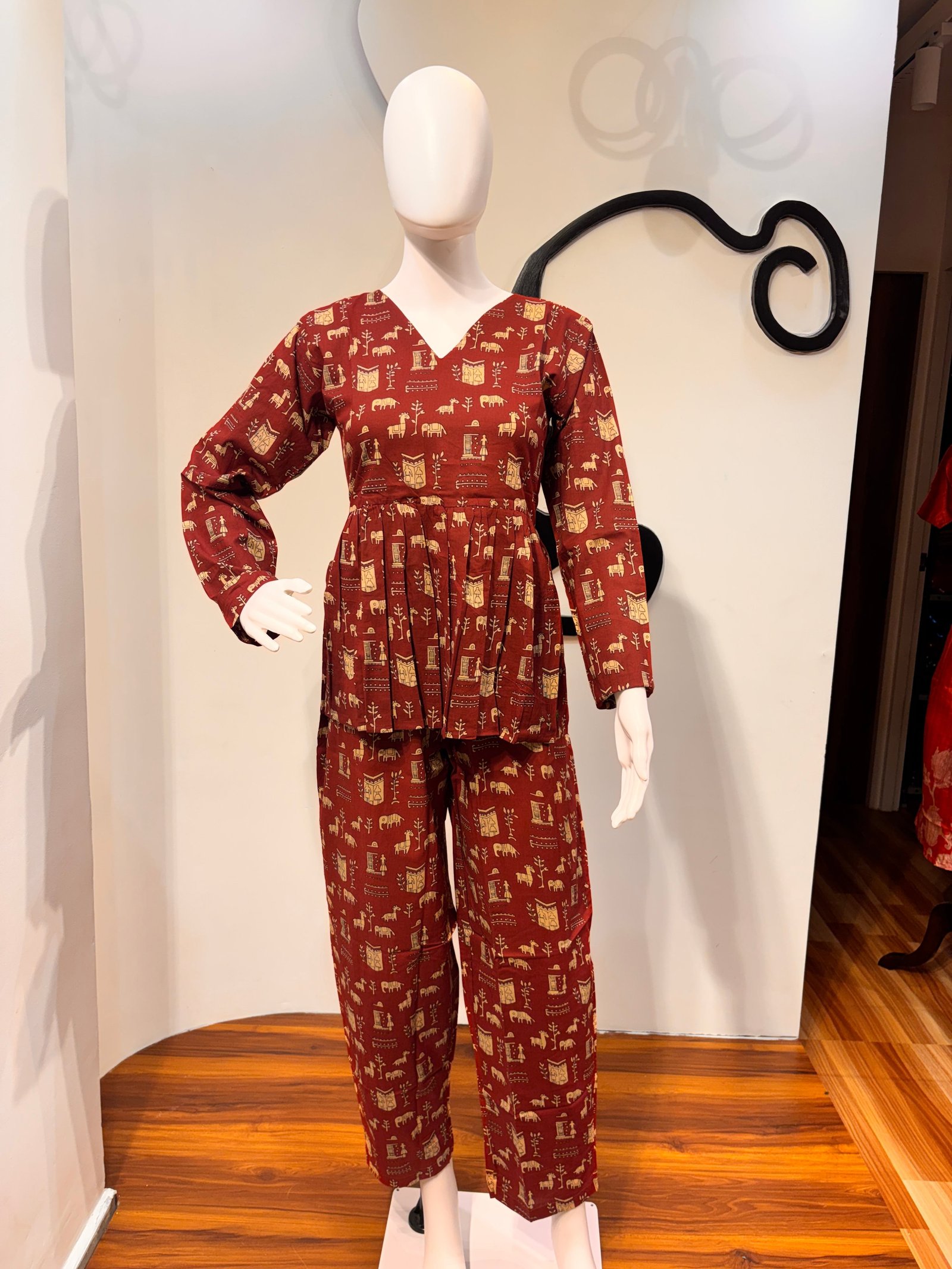 Peplum Brown 