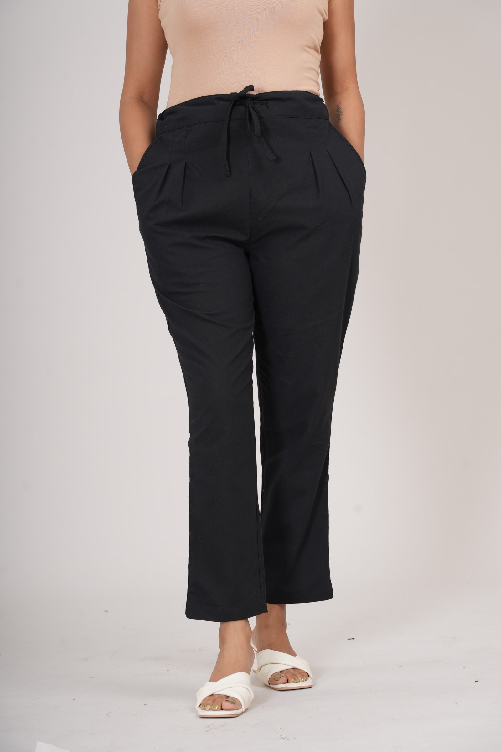 Sidaraa Cotton Pant (Black)