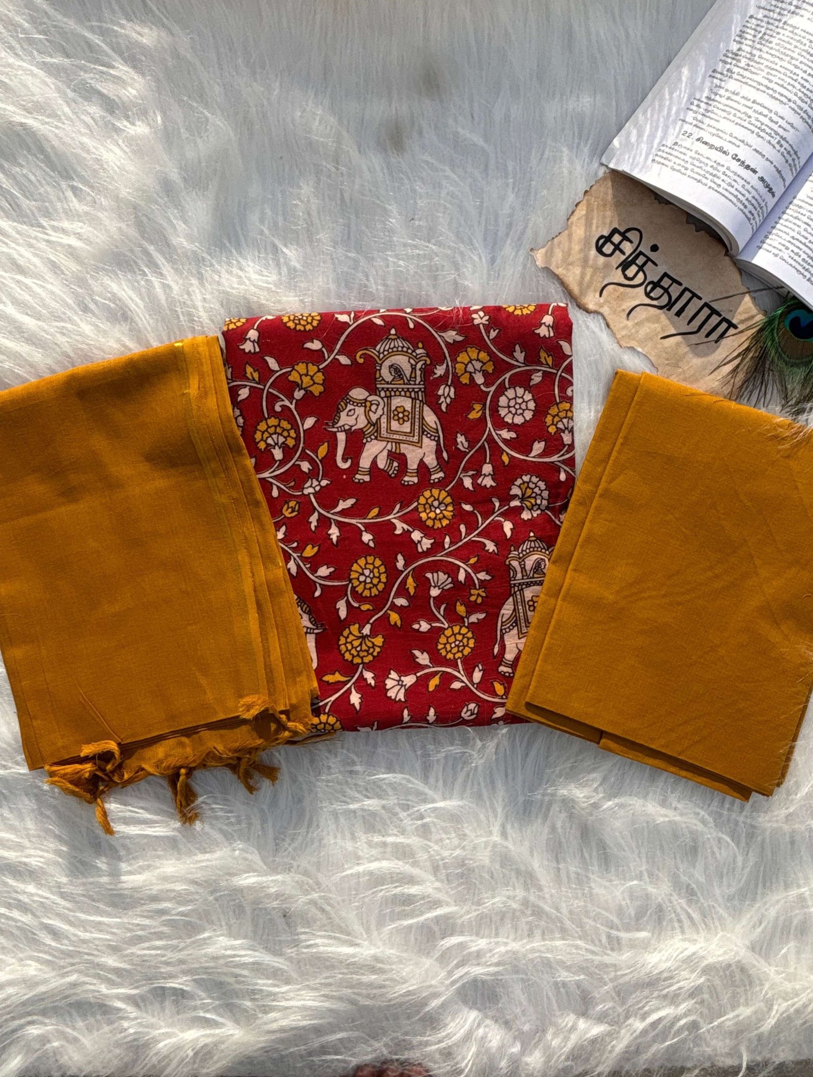 Kalamkari Cotton (Unstitched)