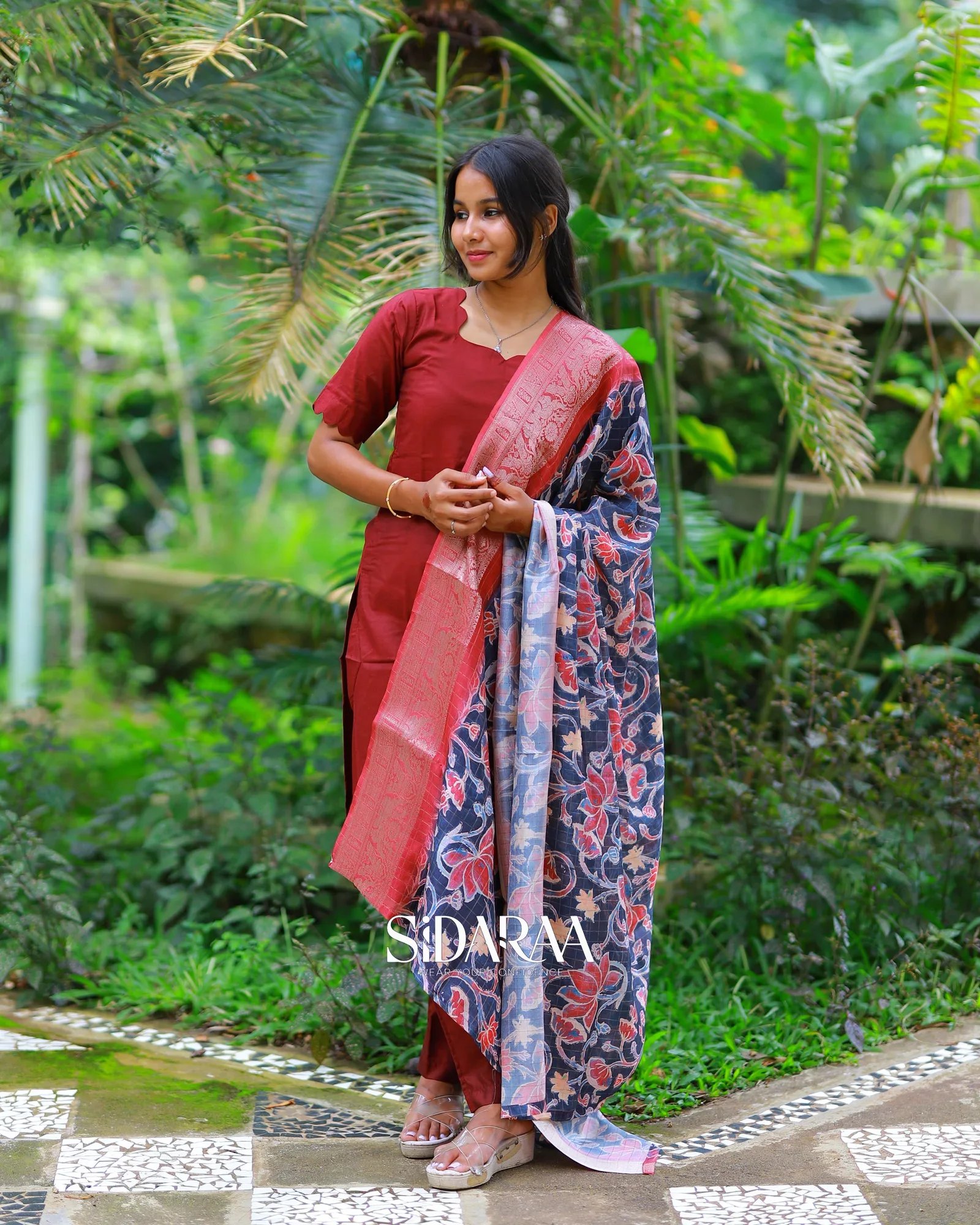 Antique Ruby Salwar 