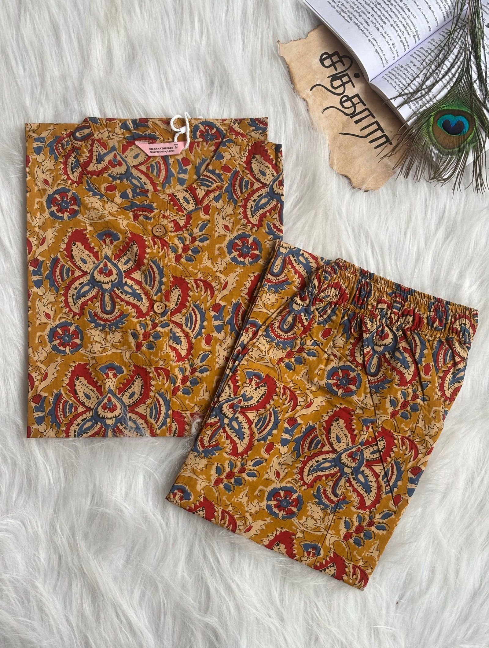 Yellow Kalamkari Co-Ord