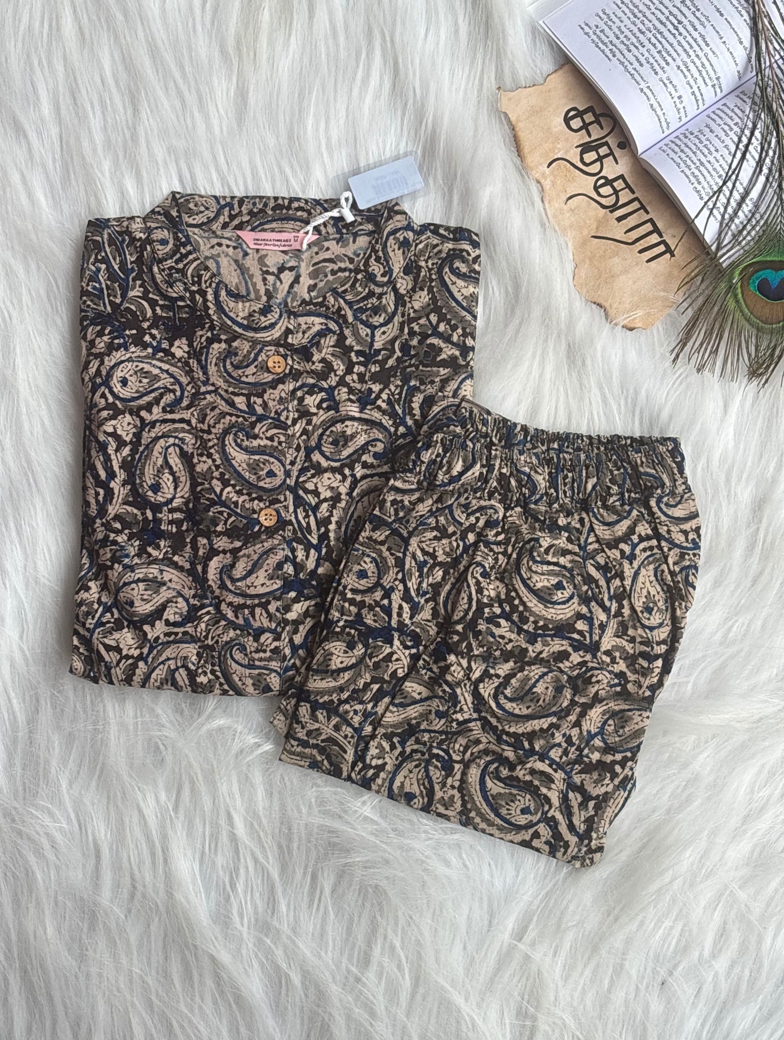 Black kalamkari Co-ord