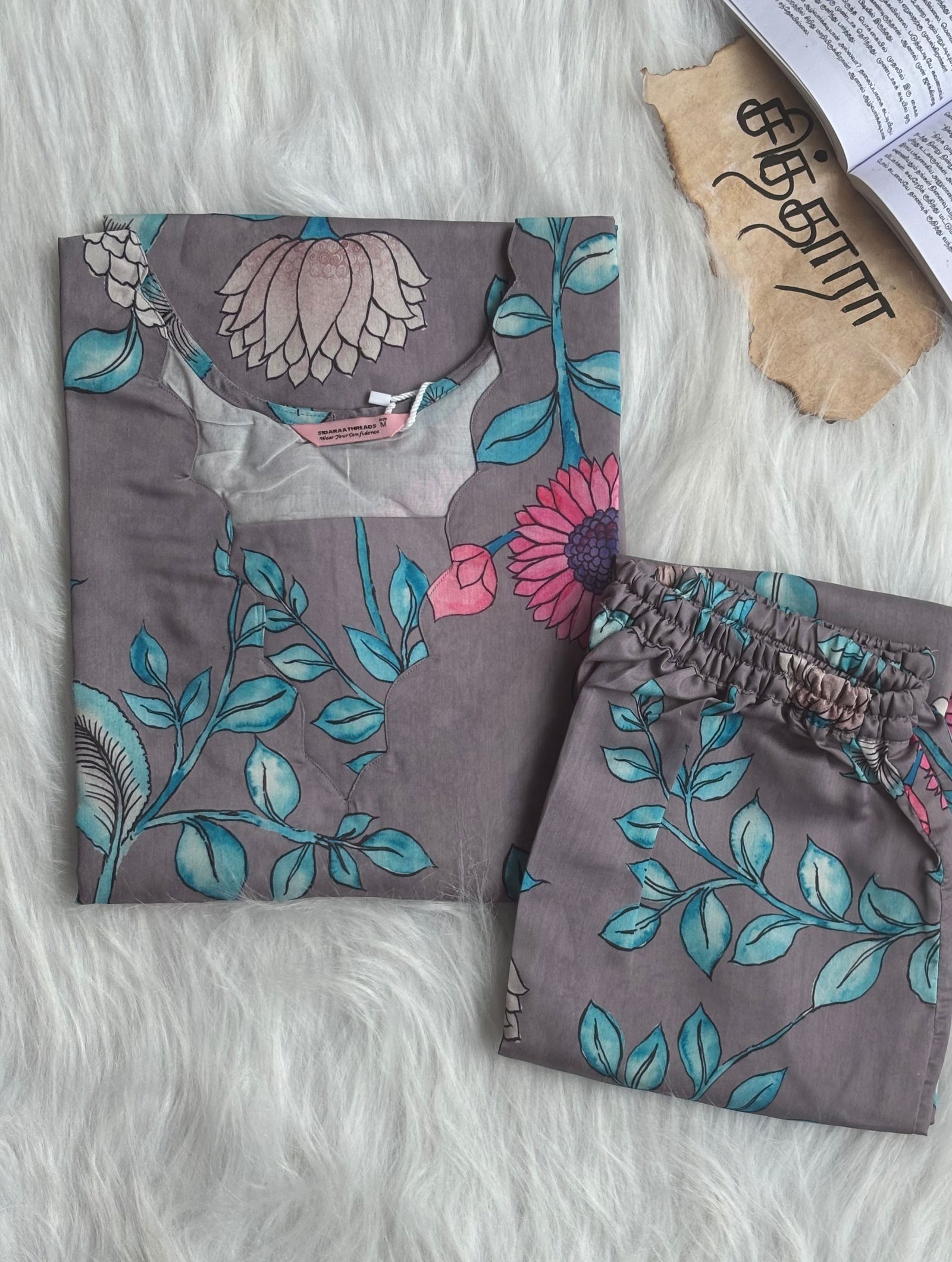 Grey Floral Co-Ord